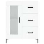 Highboard White 69.5x34x180 cm Engineered Wood 3199937