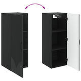 Wall-Mounted Cabinet Black 33 x 34.5 x 90 cm Engineered Wood 898926