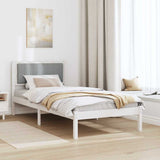 Bed Frame with Upholstered Headboard Light Grey 90 x 190 cm 878298