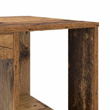 Desk with Shelf Old Wood 130 x 50.5 x 75 cm Engineered Wood 869504