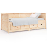 Day Bed without Mattress 75x190 cm Small Single Solid Wood Pine 820916