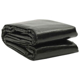 Pool Cover Black Polyethylene, PVC 8 x 5 m Lightweight 90341