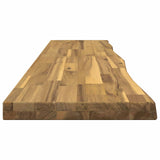 Live Edge Table Top 130 x 20 x 3.5 cm Rectangular White 938376