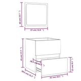 Bathroom Cabinet with Mirror Sonoma Oak Engineered Wood 804866