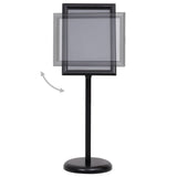 A3 Pedestal Poster Stand Black Aluminium Alloy 51206