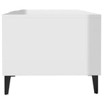 ZNTS Coffee Table High Gloss White 102x50x40 cm Engineered Wood 812705