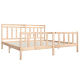 3100978 Bed Frame without Mattress Solid Wood 200x200 cm