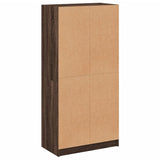 Highboard with Doors Brown Oak 68x37x142 cm Engineered Wood 3295870