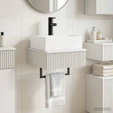 Wall-Mounted Wash Basin White 40 x 41 x 39 cm Engineered Wood 890198