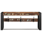 ZNTS Coat Rack Multicolour 80x35x35 cm Solid Wood Reclaimed 4015938