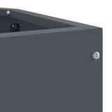 Corner Planter Anthracite 45 x 45 x 50 cm Steel 883670