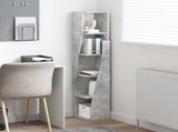 Corner Cabinet 27.5x27x140cm Engineered Wood Concrete Grey 889868