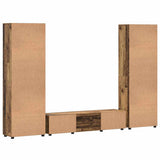 TV Cabinet Set with Shelf FLORIN 3 pcs Old Wood Engineered Wood 3398012