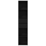 Book Cabinet Black Oak 36 x 30 x 171 cm Engineered Wood 862499