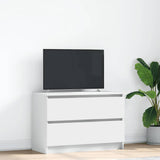 TV Cabinet White 80x35x54 cm Engineered Wood 861787
