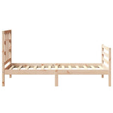 Bed Frame without Mattress Small Single Solid Wood Pine 3193881
