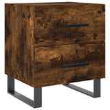 Bedside Cabinets 2 pcs Smoked Oak 40x35x47.5 cm Engineered Wood 827367