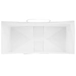 ZNTS Paper Bags 250 pcs with Handles White 18x8x22 cm 4101614