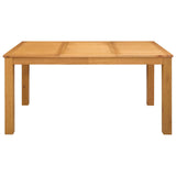 Dining Table 150 x 85 x 75 cm Solid Oak Wood Natural 42039177