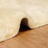 Faux Sheepskin Rug Tafalla Cream 120 x 170 cm Polyester 42021504
