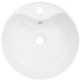 Wash Basin with Overflow 36x13 cm Ceramic White 143911