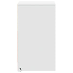 ZNTS Bedside Cabinet with LED Lights White Engineered Wood 852012