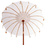 Balinese Parasol with Base Cream 185 x 185 x 260 cm 3356880