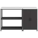 Kitchen Storage Set HATTEM 2 pcs Black Cold-rolled Steel 3392659