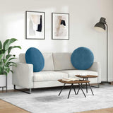 Seat Cushions 2 pcs Blue 80 x 29 cm Velvet 42014247
