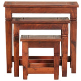 Nesting Tables 3 pcs Solid Acacia Wood 286263