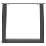 Coffee Table Legs U-Shaped 2 pcs Anthracite 50x cm Steel 4012766