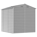 Garden Shed Light grey Galvanised steel 191x215x198 cm 3188243