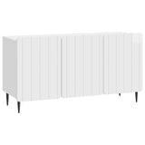 TV Cabinet High Gloss White 99 x 34.5 x 52 cm Engineered Wood 894489