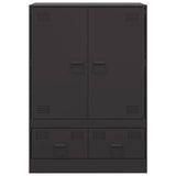 Highboard Black 67x39x95 cm Steel 841805
