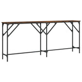 Console Table Smoked Oak 180x29x75 cm Engineered Wood 837764
