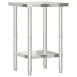 Kitchen Work Table 55x55x85 cm Stainless Steel 376453