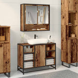 Wall Shelf with Shelf Wall-mounted Old Wood 65 x 20 x 60 cm 883611