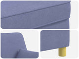 XL Armchair with Cushions Jeans Blue Fabric 42043495