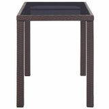 Outdoor Dining Table Brown 46447