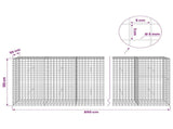 Gabion with 5 mm Wire and 5x5 cm Mesh 850x30x100 cm 3464171