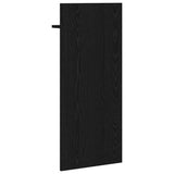 Wall-Mounted Coat Rack with Shelf Black Oak 40 x 10 x 90 cm 874452