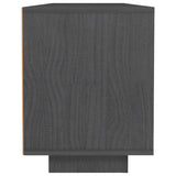 TV Cabinet Grey 110x30x40 cm Solid Pinewood 809902
