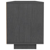 TV Cabinet Grey 110x30x40 cm Solid Pinewood 809902