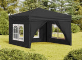Folding Party Tent with Sidewalls Anthracite 2x2 m 93502