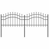 Garden Fence Woerden Grey 240 x 115 cm Powder-coated steel 42003958