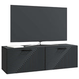 Wall-Mounted TV Cabinet Black 98 x 31 x 30 cm Engineered Wood 898726