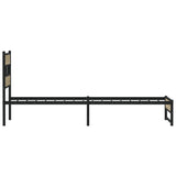 Metal Bed Frame without Mattress Sonoma Oak 100x190 cm 4017266