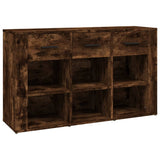 Sideboard Smoked Oak 100x30x59.5 cm Engineered Wood 821009