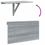 Folding Wall Table Grey Sonoma 100x60x56 cm Engineered Wood 342651