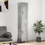 Highboard Concrete Grey 34.5x34x180 cm Engineered Wood 3200461